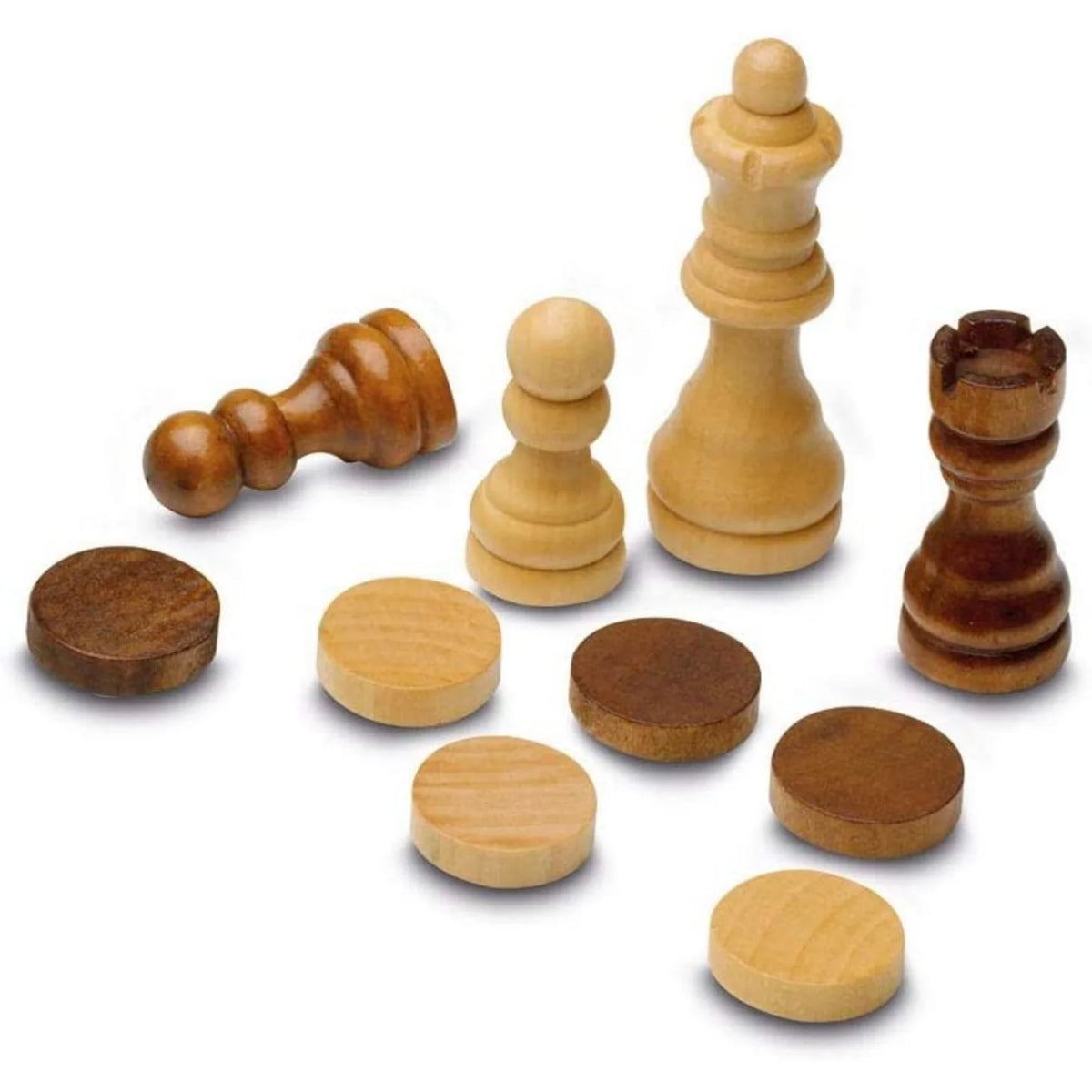 Ajedrez Damas Backgammon 3 En 1