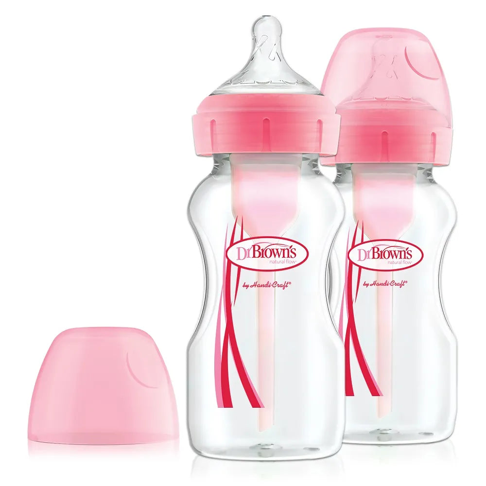 Biberones Boca Ancha 9 Onzas Rosa Dr Browns