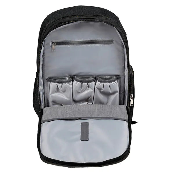 Mochila Maternal Roma negro melange