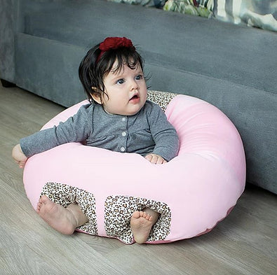 Puff De Descanso para Bebé Rosado