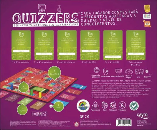 Quizzers Juego De Mesa Cayro