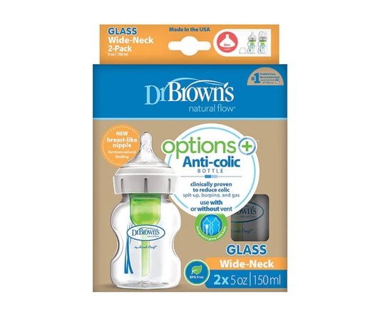 Biberón De Vidrio Set 2 unidades 5 onzas Dr. Browns