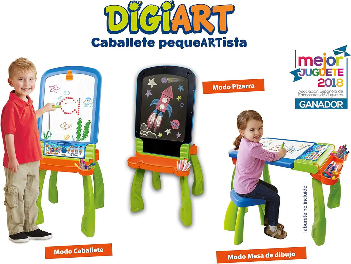 Caballete Pequeartista 3 En 1 - Digiart Vtech