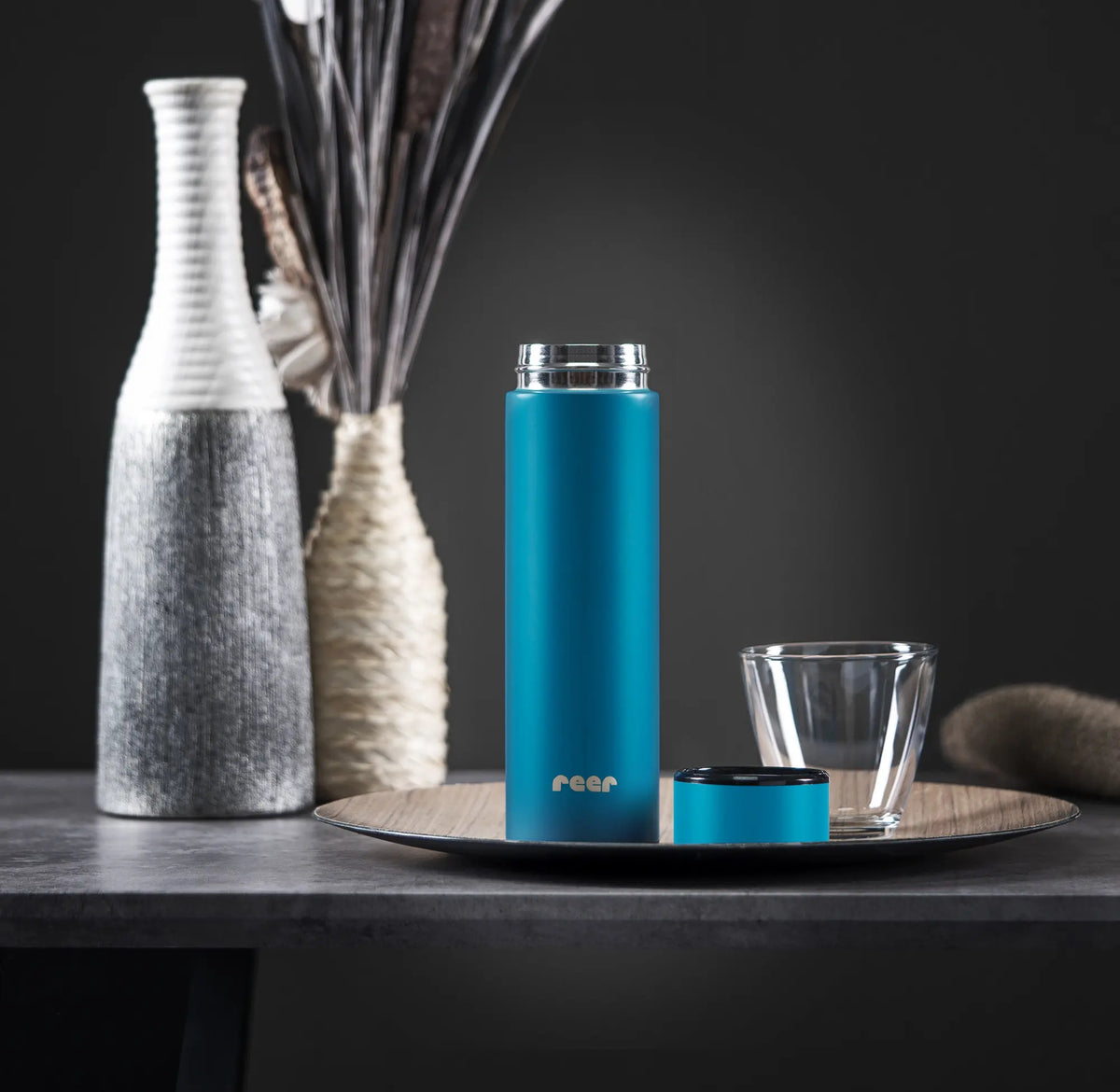 Termo De Acero Inoxidable Para Líquidos Azul