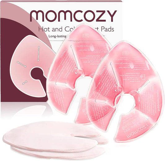Almohadillas de terapia frío y calor Momcozy para cuidado de lactancia materna