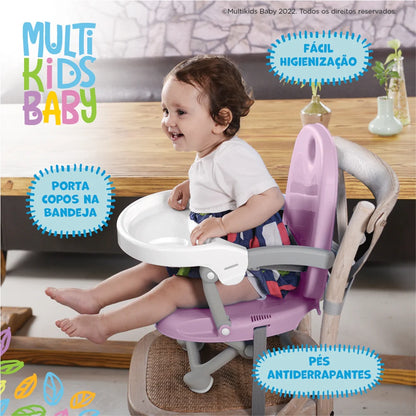 Asiento Elevado para Comida Rosa