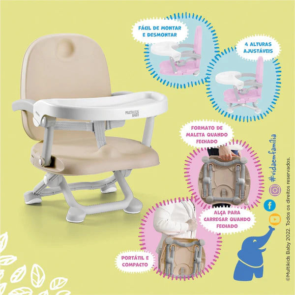 Asiento Elevado para Comida Celeste