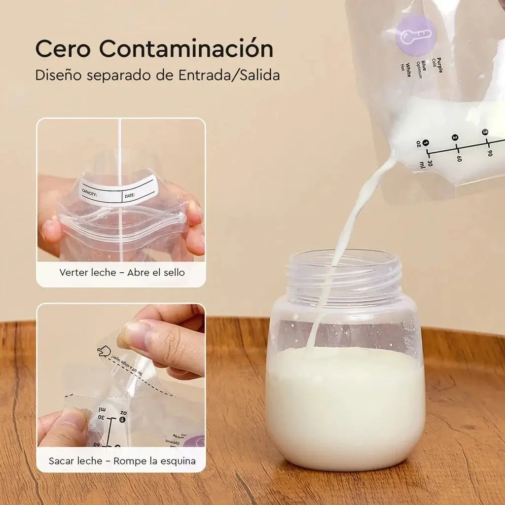 Bolsas de almacenamiento de leche Momcozy 120 unid 6 onzas