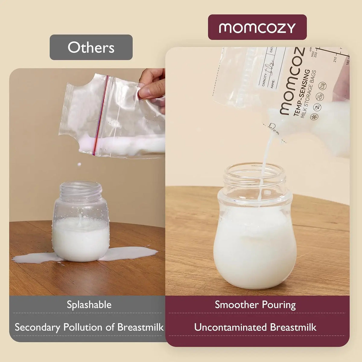 Bolsas de almacenamiento de leche Momcozy 200 unid 8 onzas