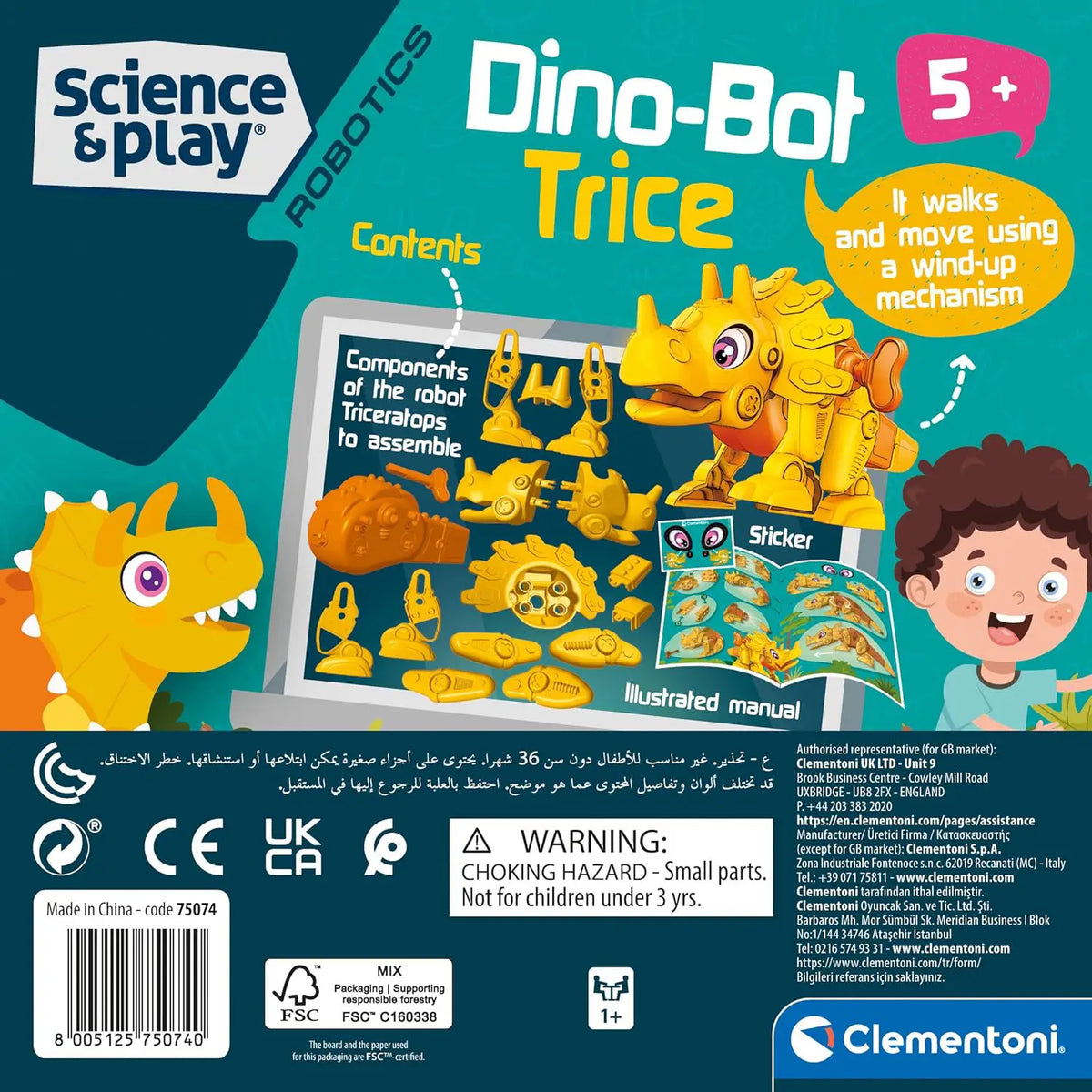 Dino BOT Triceratops Clementoni