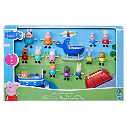 Figura de acción de viaje con Peppa Pig
