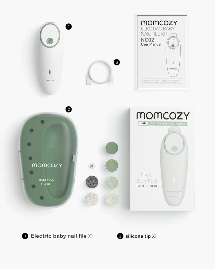 Lima de uñas eléctrica para bebés Momcozy