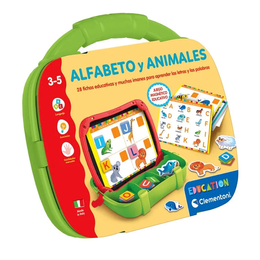 Maletín Magnético Alfabeto y Animales Clementoni