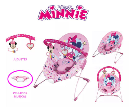 Mecedora Bouncer Minnie Vibrador Y Con Sonido