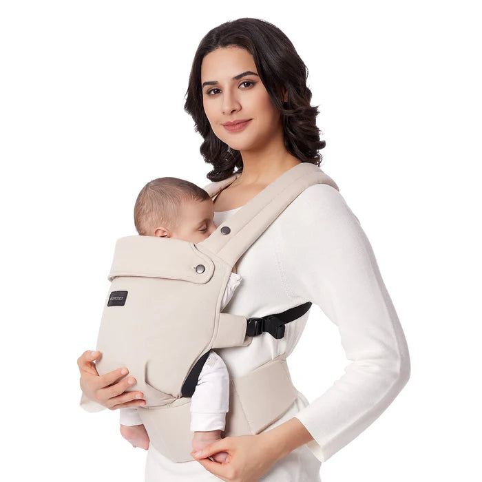 Canguro portabebés ergonómico Momcozy color Khaki