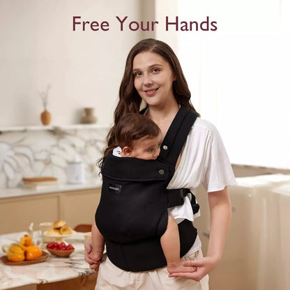 Momcozy Mochila Portabebés ergonómico negro
