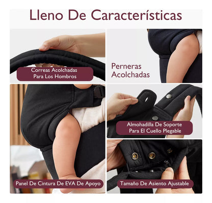 Momcozy Portabebés ergonómico negro