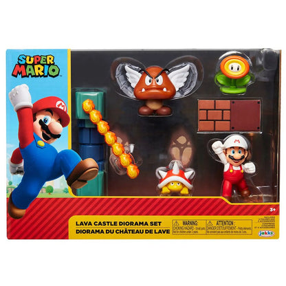 Set  Nintendo Lava castle diorama set