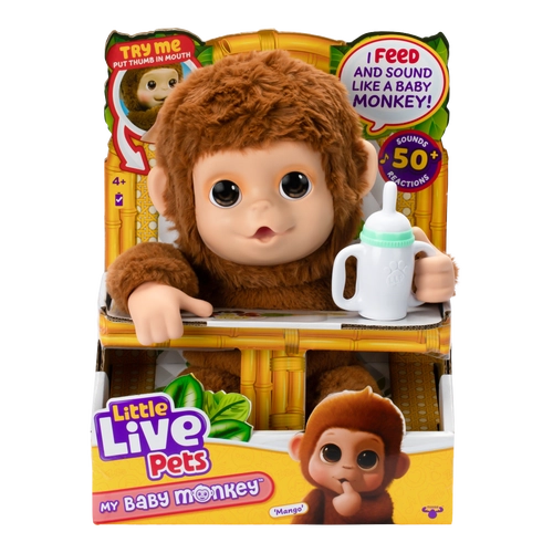 Peluche Little Live Pets Bebé Mono