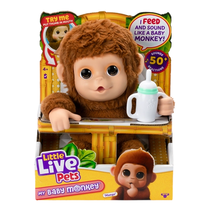 Peluche Little Live Pets Bebé Mono