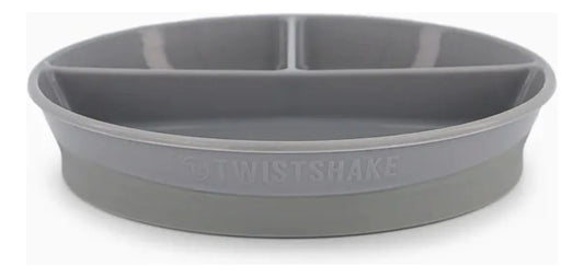Plato para Bebe con Divisiones Gris Twistshake