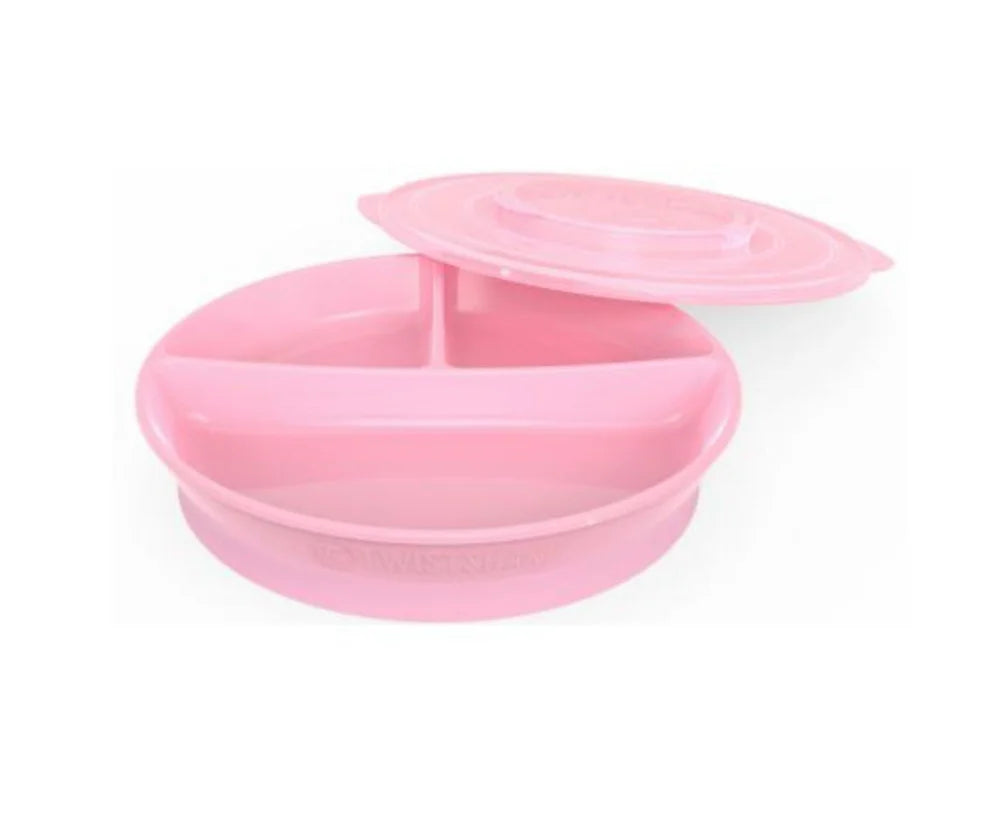Plato para Bebe con Divisiones Rosado Twistshake