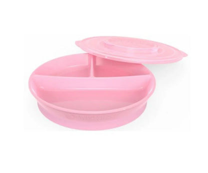 Plato para Bebe con Divisiones Rosado Twistshake