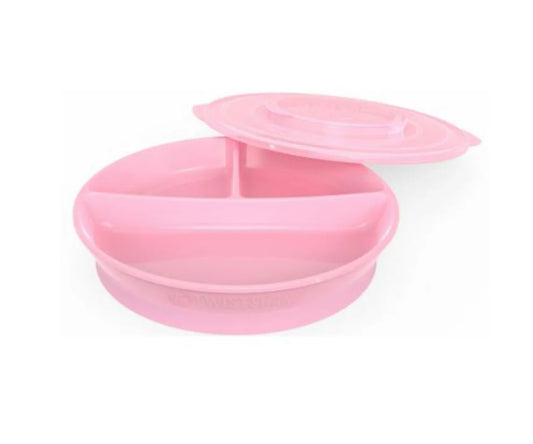 Plato para Bebe con Divisiones Rosado Twistshake