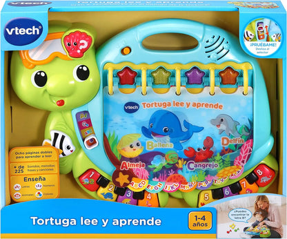 Tortuga lee y aprende