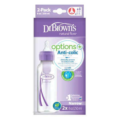 Biberones Boca Estrecha Lila Dr. Browns