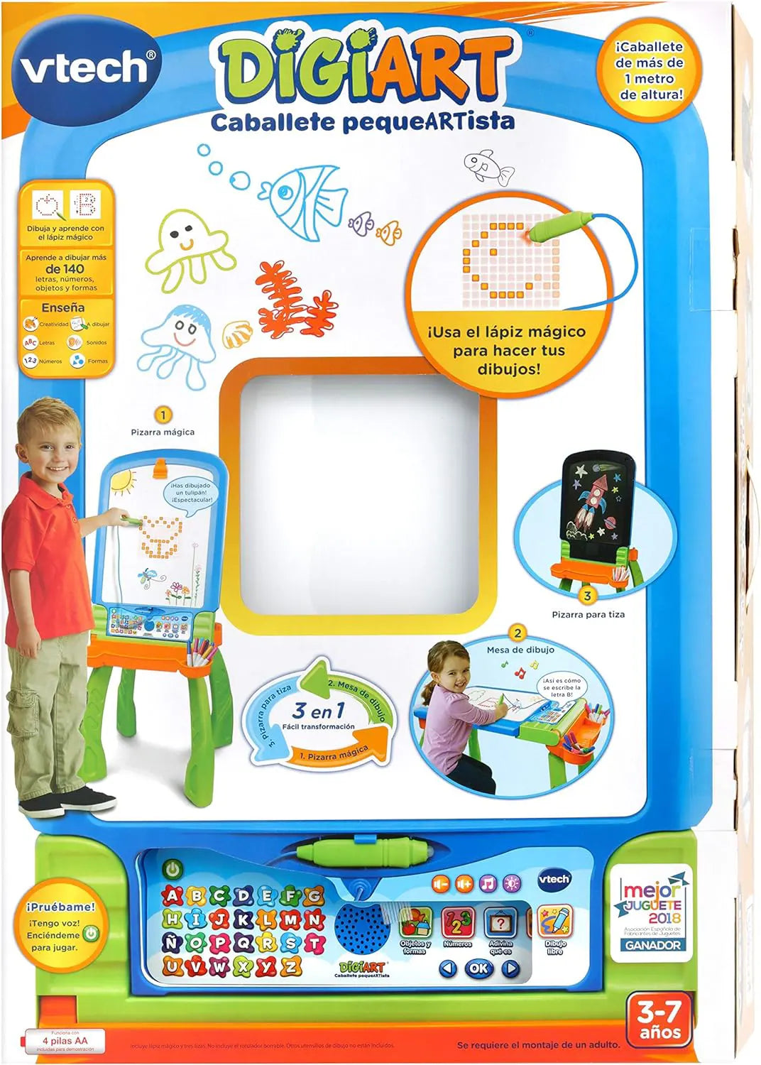 Caballete Pequeartista 3 En 1 - Digiart Vtech