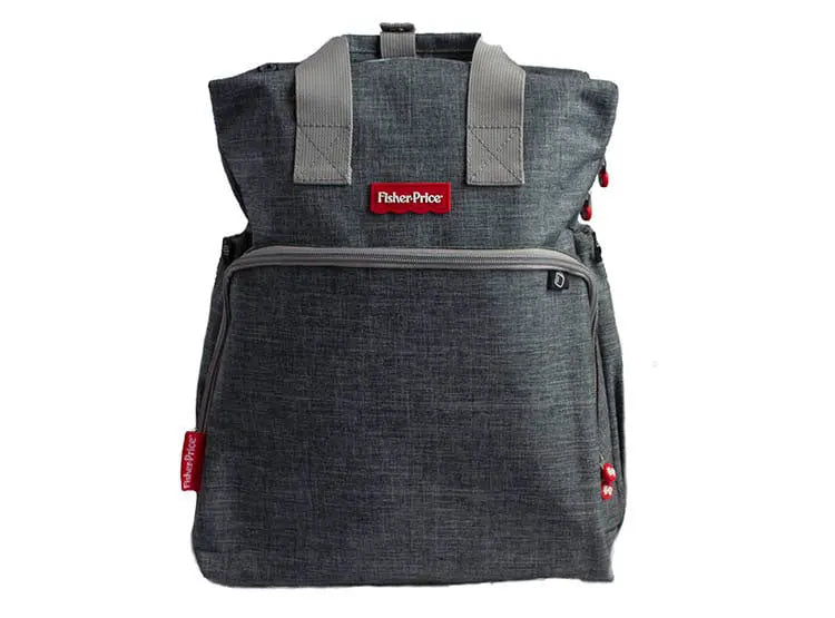 Mochila Pañalera Gris Fisher Price
