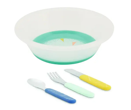 Bowl Antideslizante y Cubiertos