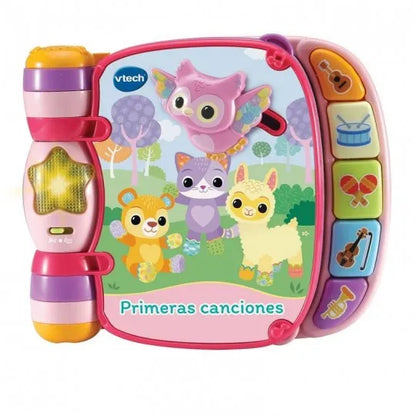 Primeras canciones Rosa Libro Interactivo para Bebés