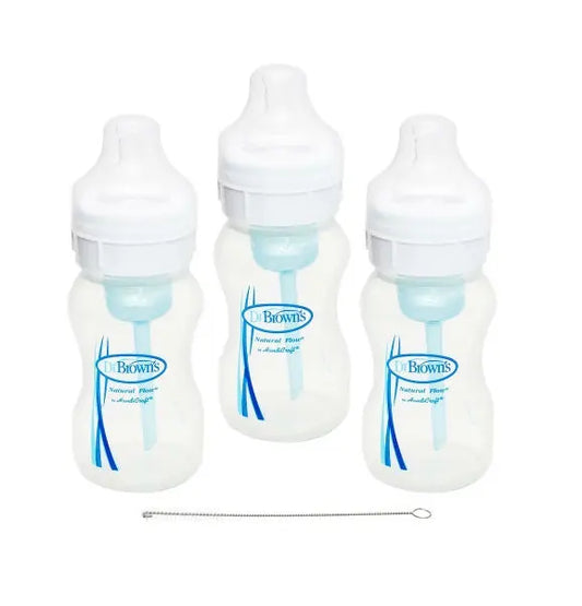 Set De Biberones Boca Ancha 8 Onzas Dr Browns